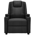 thumbnail image 2 of vidaXL Fauteuil de Massage Inclinable en Simili Cuir Noir, 2 of 5