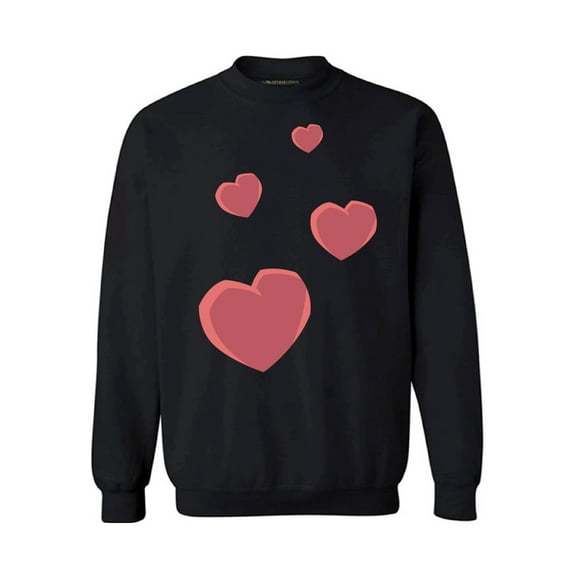 Awkward Styles Valentine's Crewneck Top Red Hearts Sweatshirts Love Gifts