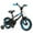 Black, variant on Costway 12" Kids Bike with Adjustable Saddle Handlebar Removable Training Wheels Handbrake Red