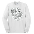 thumbnail image 2 of Rottweiler Dog Lover Pet Owner Animal Lover Mens Long Sleeve Shirt, White, 2XL, 2 of 4