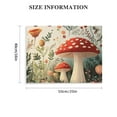 thumbnail image 2 of ZFLMY Mushroom Flowers Plants Print On Canvas Wall Decor for Bathroom, Ready To Hang Room Home Art Decor 20x16in, 2 of 6