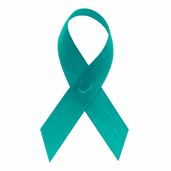 USA Made Pacific (Light Teal) Satin Awareness Ribbons - Bag of 125 Fabric Ribbons w/ Safety Pins (Many Colors Available) (Pin Already Attached)