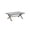 Gray, variant on Rectangular Outdoor Coffee Table with Faux Wood Resin Top, Rust-Resistant Aluminum Frame & Adjustable Leveling Feet, White Oak