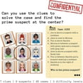 thumbnail image 3 of Prime Suspect – Logic Deduction Puzzle Game with 45 Case Cards | Single or Cooperative Play | Ages 8+ | Compact Travel Brain Teaser for Kids, Teens & Adults, 3 of 5