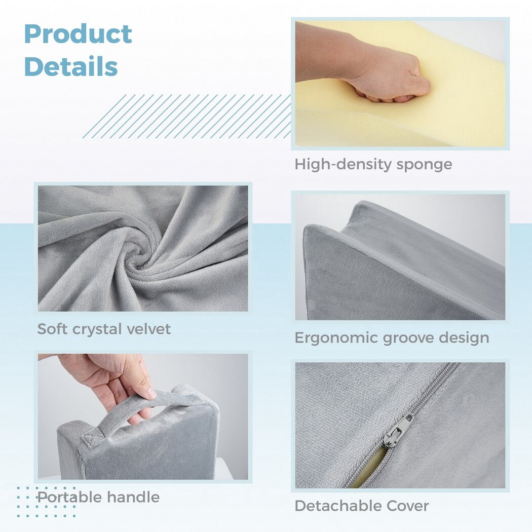 Foam Arm Elevator, Ergonomic Arm Wedge Pillow, Soft Sponge Elbow Support Pillow for Bed Sores, Recovery Care, Sleeping, Rest