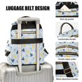 thumbnail image 3 of FORMRS Mini Backpack Purse for Women Quilted Travel Daypack Casual Shoulder Bag, Blue Blueberries Pattern, 3 of 7