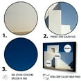 thumbnail image 3 of Designart "Beach House With Geometric Patterns In Soft Colors" Coastal Minimalism Floater Framed Canvas Wall Art, 3 of 5