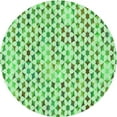 thumbnail image 1 of Ahgly Company Tapis d'Intérieur Rond Lavable en Machine Vert Transitionnel, 7 Pieds Rond, 1 of 7