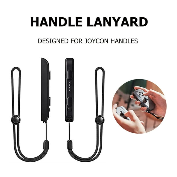 Correa Para La Muñeca 2 piezas aptas para Nintendo Switch OLED Gamepad controlador cuerda de mano (metal)