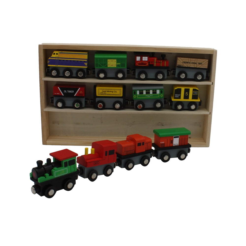 Details about   Wooden Toy Train City Railway Set Tracks Battery Locomotive Station Compatible 