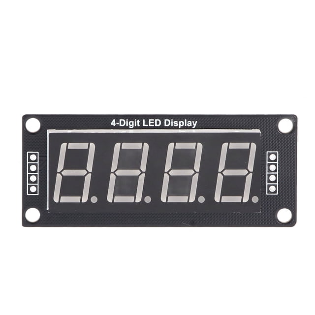 LED Segment Digital Display Module, Clear Board Circuit Long Service Life 0.56 Inch 4 Bit 7 Segment Digital Display Module For Indoor For Work MRA172A Red,MRA172B Blue,MRA172C