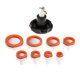 thumbnail image 4 of Abridor de Caja Trasera de Reloj Perfecl Herramienta de Reparación con 8 Troqueles Naranja, 4 of 8