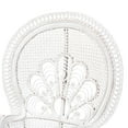 thumbnail image 6 of bali & pari Ediva Rattan BOHO Peacock Chair, White, 6 of 10
