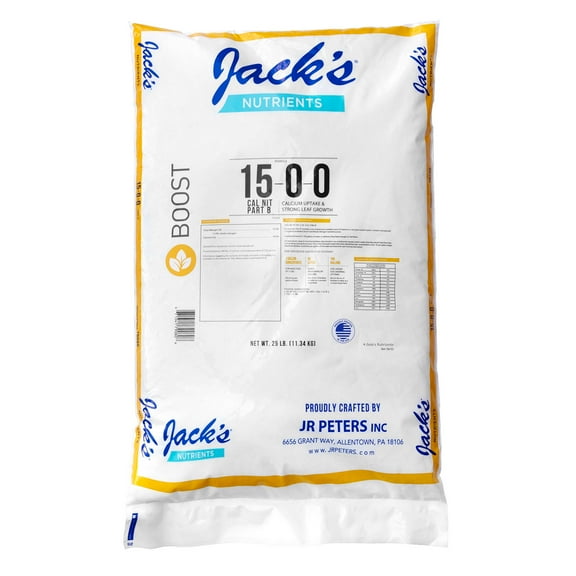 JR Peters (#79080) Jack's Classic Calcium Nitrate 15-0-0 Fertilizer - Part B 25#