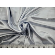 Discount Fabric Charmeuse Silky Bridal Satin Apparel Silver CS15 (10 Yard Lot (continuous))