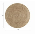 thumbnail image 2 of Natural Jute Circle Rug, Reversible Rustic Farmhouse Boho Area Mat, Natural_A, 8 FT, 2 of 5