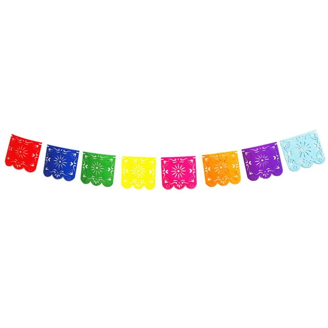 Banner Decoraciones de fiesta mexicana Diseño hueco Bunting Varias colas Fiesta Fiesta Ornament Ornament Festival Supplies Square Inevent HA047931-02