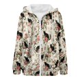 thumbnail image 4 of Womens Hoodies Zip Up Graphic Print Long Sleeve Hooded Sweatshirts Fall Casual Comfy Y2k Jackets Winter Clothes, 4 of 5