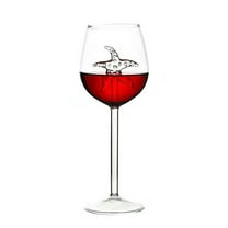300ml Sea Horse/Starfish/Dolphin Red Wine Glass Cup Goblets Home Bar Supplies Beach Wine Glasses , Shatterproof Poolside Wine Glass, Ideal for Red and White Wine, Juice, Kitchen Glassware
