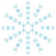 thumbnail image 2 of 50PCS 3D Luminous Fluorescent Snowflake Wall Stickers Wall Stickers Decals Window Clings For Christmas Party Kids Room Home Decor Background Wall Decoration (Blue), 2 of 7