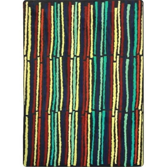 Kid Essentials Cascade Rectangle Teen Area Rugs  01 Multi Color - 5 ft. 4 in. x 7 ft. 8 in.