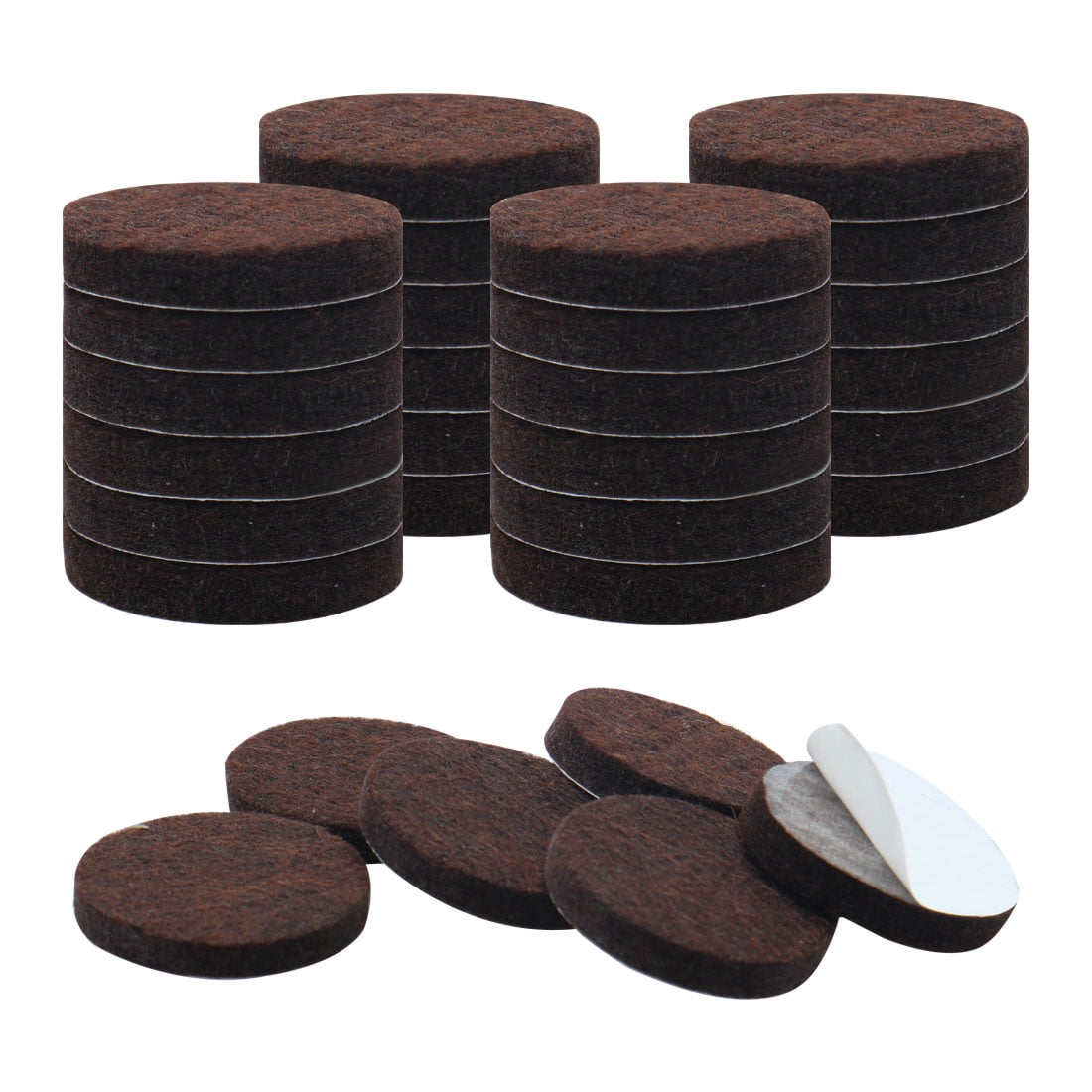 Round Furniture Felt Pads Chair Floor Protectors 5mm Thick Size:19mm 25mm 38mm 