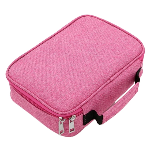 72-Compartment Multifunctional Zipper Pencil Case, Portable Stationery Organizer with Removable Sleeves, Durable Storage for School, Office, or Travel