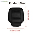 thumbnail image 5 of BadPiggies 3D Universal Half Pack Front Car Seat Cushion, Breathable PU Leather Seat Cover Pad Full Surround Protect Auto Chair Mat, Black, 5 of 8