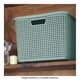 thumbnail image 4 of Kit 4 Cajas Organizadoras de Plástico Biodegradable Terragave  Tipo Rattan (Menta), 4 of 5