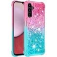 thumbnail image 3 of Compatible with Samsung Galaxy A14 5G Case Glitter Liquid Galaxy A14 5G Case for Girls Women Shiny Flowing Love Heart Clear Shockproof Case for Samsung A14 5G Liquid Pink Gradient, 3 of 13