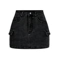 thumbnail image 2 of Teenage Girl Workwear With Pocket Flared Jeans Skirt Suitable For 13 16 Years Old., 2 of 5