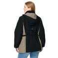 thumbnail image 2 of Woman Within Plus Size Colorblocked Taslon Anorak, 2 of 6