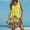 Yellow, variant on MKLEKYY Tankini Swimsuits for Women Womens Summer Dresses 2024 Loose V Neck Sleeveless Swimsuit Coverup with Pockets Floral/Plain/Eyelet