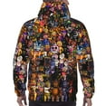 thumbnail image 6 of Lsque Five Nights At Freddy'S Pattern Casual Men's Hoodie,Hooded Sweatshirt with Kangaroo Pocket,Pullover Hoodie-Large, 6 of 8