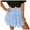 Sky Blue, variant on RUTAYY Women Summer Cute High Waist Ruffle Skirt Floral Print Swing Beach Mini Skirt Solid Color Smocked Boho Pleated Skirts
