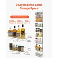 thumbnail image 5 of Adjustable 9-Tier Over the Door Pantry Organizer - Space-Saving Hanging Storage Rack for Kitchen Essentials, 5 of 6