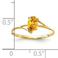 thumbnail image 2 of Primal Gold 14 Karat Yellow Gold 6x4mm Oval Citrine Ring, 2 of 4