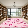 thumbnail image 2 of ODIKA 8'x10' Machine Washable Non-Slip Area Rug, Coquette Pink High Traffic Rug, Pink, 1088313, 2 of 7
