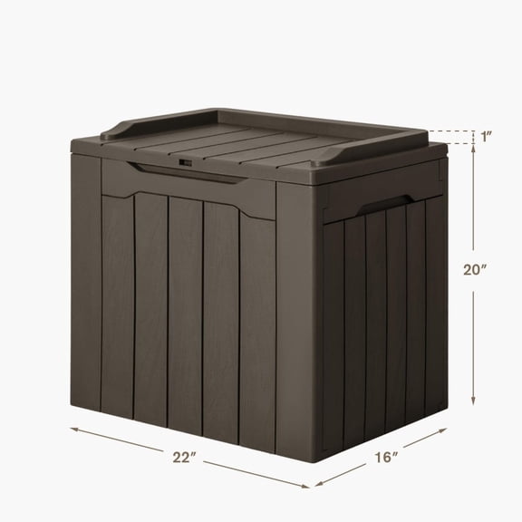 31 Gallon Resin Outdoor Deck Box