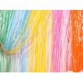 thumbnail image 2 of Zhuge 6pcs Matte Black Tinsel Foil Fringe Curtains Party Decoration, Party Door Wall Streamer Photo Back Drop for Birthday Wedding Engagement Bridal Shower Baby Decoration,39.3*78.7in, 2 of 4