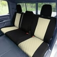 thumbnail image 5 of For 2022 – 2024 Dodge RAM 1500 FH Group Neoprene Waterproof Custom Fit Car Seat Covers  - Rear Beige, 5 of 5
