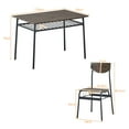thumbnail image 5 of uhomepro 5-Piece Dining Room Table Set for 4 Person, Dining Table and Chairs Set Industrial Metal Frame Table and 4 Wooden Chairs Perfect for Kitchen Breakfast Nook Bar Small Apartment, 5 of 13