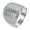 Silver, variant on Textured Dotted Design Rings for Women Stainless Steel Wide 20mm Band Unique Personalized Gift Jewelry Silver 6
