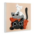 thumbnail image 3 of Stupell Industries Stacked Cats Pile Animals Painting Unframed Art Print Wall Art, 12 x 12, 3 of 7
