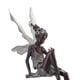 thumbnail image 2 of 2 uds escultura de hada de las flores estatua sentada de resina para paisajismo en el patio (negro), 2 of 7