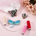 thumbnail image 4 of 1bag 3 styles Rhinestone Beaded Applique Sequins Animal Bees Dragonfly Butterfly Decorative Sew on Embroidery Patches Appliques for Craft Party Dress Costume Jeans Shoes bag Decor, 4 of 9