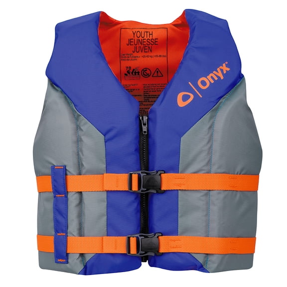 Absolute Outdoor 121000-500-002-26 Onyx Shoal All Adventure Youth Life Jacket - Blue
