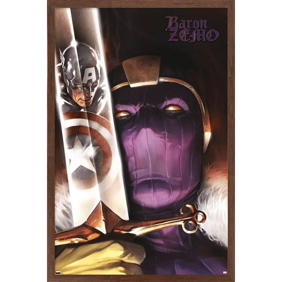 Marvel - Baron Zemo - Captain America #606 Wall Poster, 14.725" x 22.375", Framed