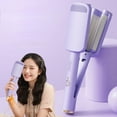 thumbnail image 3 of 32mm Ceramic Hair Curler - 4 Temperature Settings, Negative Ions & Fast Heating - Portable Styling Tool for Long/Short Hair, 3 of 3