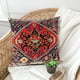 thumbnail image 4 of Fundas de almohada bohemias con estampado de alfombra, decorativas, estilo retro, con diseño floral oxidado, de lino, para sofá, sala de estar, 45 x 45 cm, 4 of 6